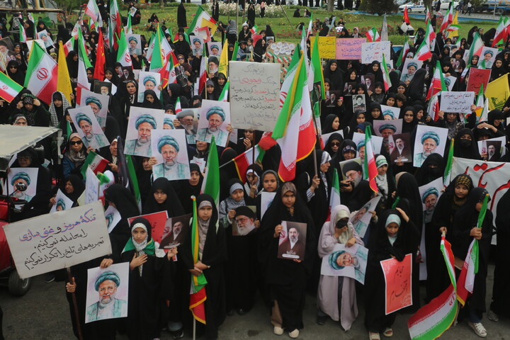 تصاویر/ اجتماع بانوان اصفهانی در سالروز شهادت آیت الله رئیسی