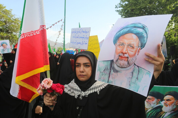 تصاویر/ اجتماع بانوان اصفهانی در سالروز شهادت آیت الله رئیسی