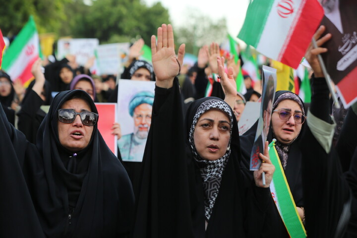 تصاویر/ اجتماع بانوان اصفهانی در سالروز شهادت آیت الله رئیسی