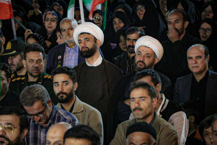 تصاویر/ وداع باشکوه مردم بهار با پیکر سرگرد پاسدار شهید نادر حمیدیان