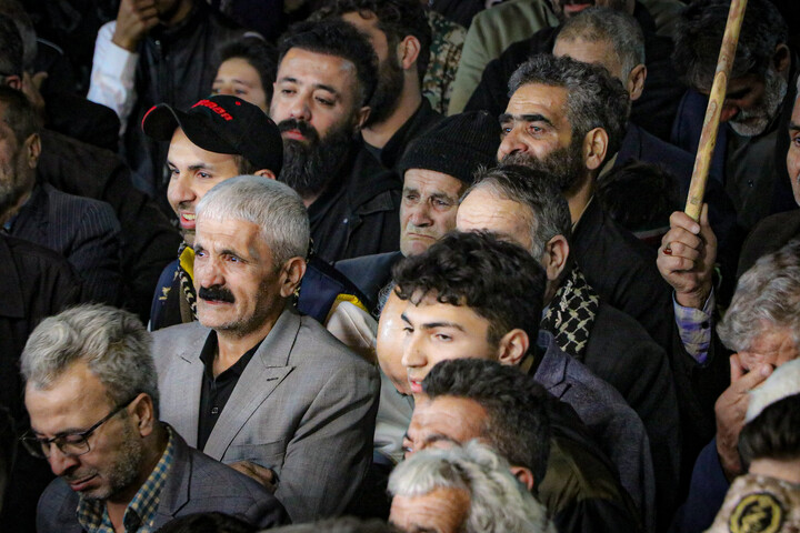 تصاویر/ وداع باشکوه مردم بهار با پیکر سرگرد پاسدار شهید نادر حمیدیان