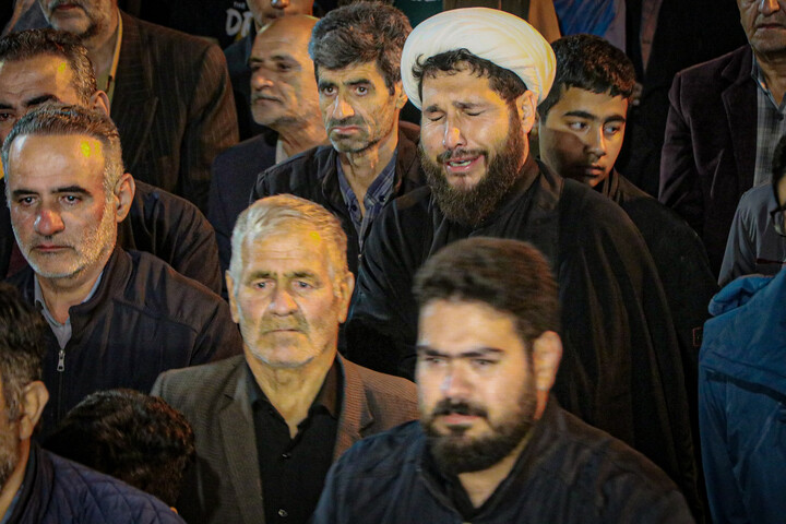 تصاویر/ وداع باشکوه مردم بهار با پیکر سرگرد پاسدار شهید نادر حمیدیان