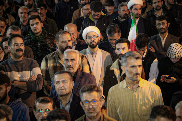 تصاویر/ وداع باشکوه مردم بهار با پیکر سرگرد پاسدار شهید نادر حمیدیان