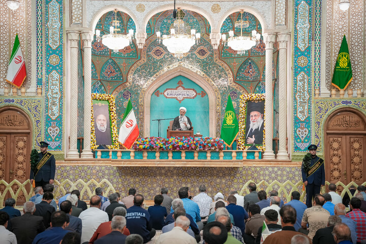 تصاویر/ مراسم دومین سالگرد شهادت سیدالشهدای خدمت شهید آیت الله رئیسی و شهدای خدمت در حرم حضرت معصومه سلام الله علیها