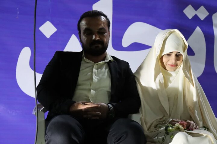 تصاویر/ آغاز زندگی مشترک سه زوج خوشبخت در تجمع مردمی شهرستان نور