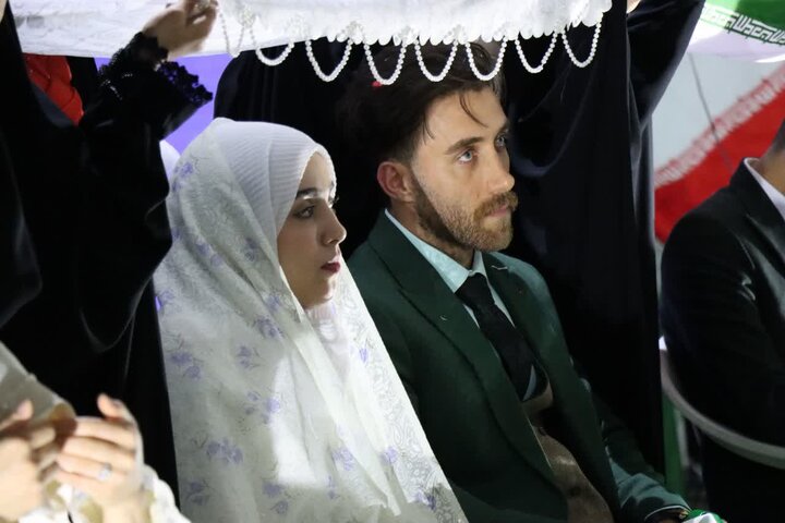 تصاویر/ آغاز زندگی مشترک سه زوج خوشبخت در تجمع مردمی شهرستان نور