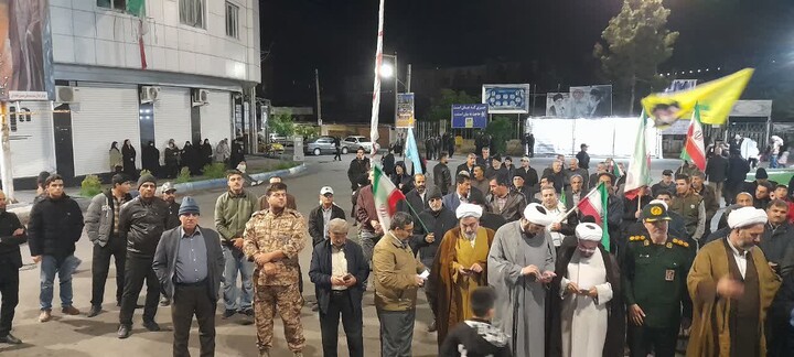 تصاویر / خروش شبانه اسکوی‌ها در دفاع از اقتدار ملی