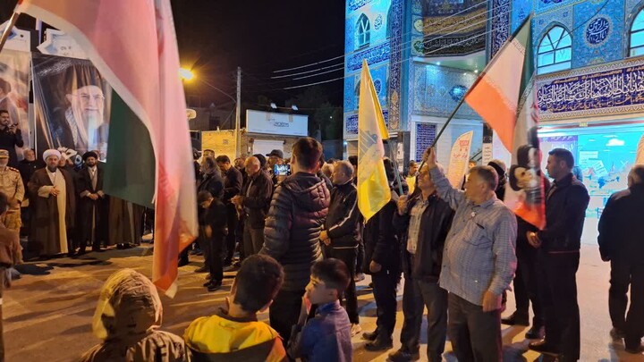 تصاویر/ اجتماع بزرگ مردم ترکمنچای در دفاع از انقلاب و کشور