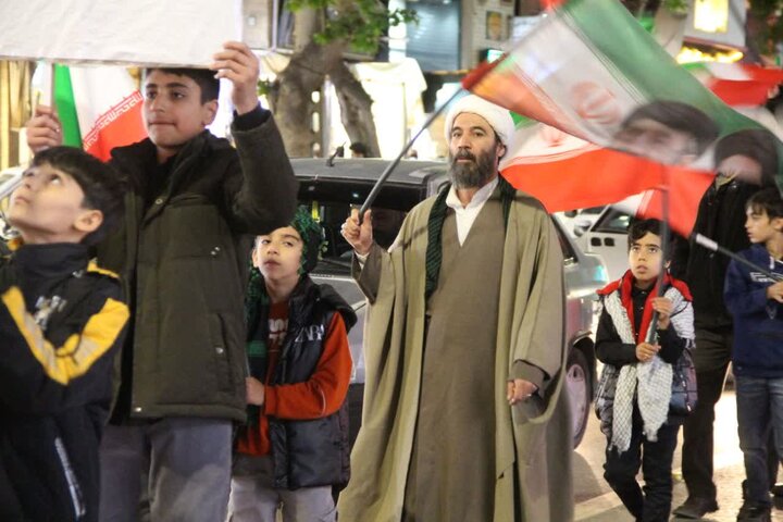 تصاویر/ اجتماع بزرگ مردم ترکمنچای در دفاع از انقلاب و کشور