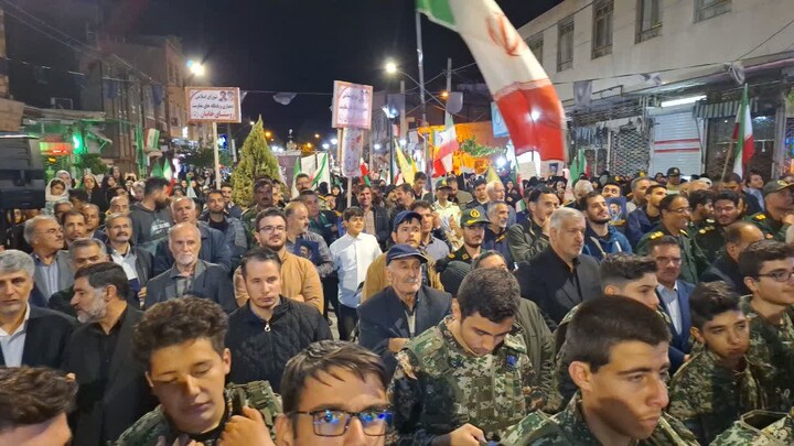 تصاویر/ اجتماع بزرگ مردم عجب شیر در دفاع از انقلاب و کشور