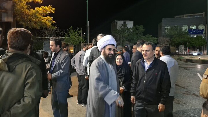 تصاویر / برپایی میز خدمت در شب‌های اقتدار فامنین