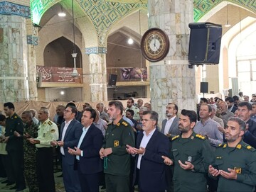 تصاویر/ نماز عبادی سیاسی جمعه شهرستان خاتم