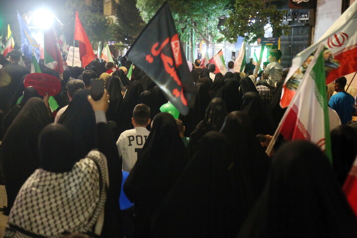 تصاویر/ خروش انقلابی مردم نیروگاه قم