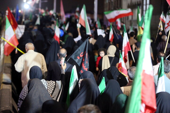 تصاویر/ خروش انقلابی مردم نیروگاه قم