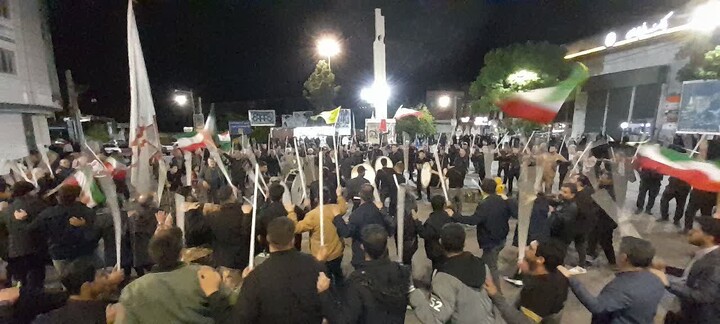 تصاویر/ هشتاد و یکمین شب حماسه حضور اسکوی ها در خیابان‌ها و میدان‌های شهر