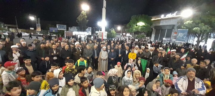 تصاویر/ هشتاد و یکمین شب حماسه حضور اسکوی ها در خیابان‌ها و میدان‌های شهر