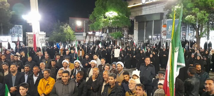 تصاویر/ هشتاد و یکمین شب حماسه حضور اسکوی ها در خیابان‌ها و میدان‌های شهر