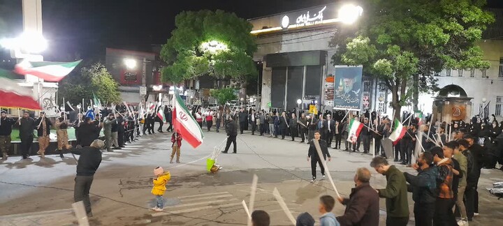 تصاویر/ هشتاد و یکمین شب حماسه حضور اسکوی ها در خیابان‌ها و میدان‌های شهر