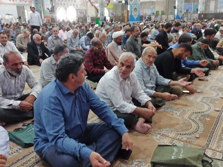 تصاویر/ نمازعبادی سیلسی جمعه کاشان