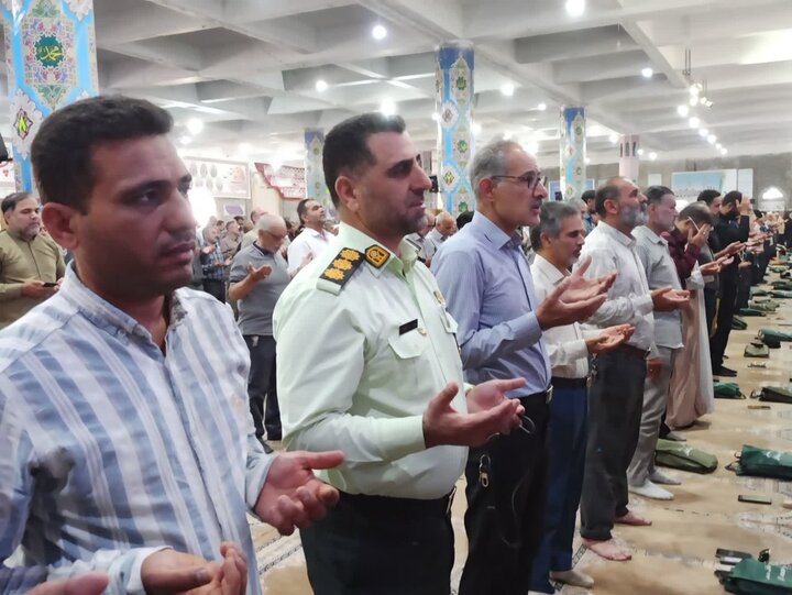 تصاویر/ نمازعبادی سیلسی جمعه کاشان