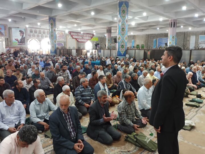 تصاویر/ نمازعبادی سیلسی جمعه کاشان