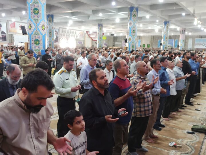 تصاویر/ نمازعبادی سیلسی جمعه کاشان