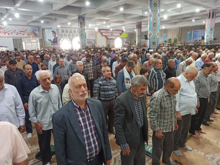 تصاویر/ نمازعبادی سیلسی جمعه کاشان