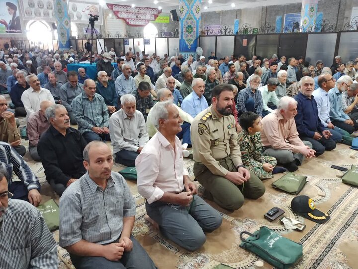 تصاویر/ نمازعبادی سیلسی جمعه کاشان