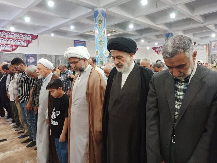 تصاویر/ نمازعبادی سیلسی جمعه کاشان