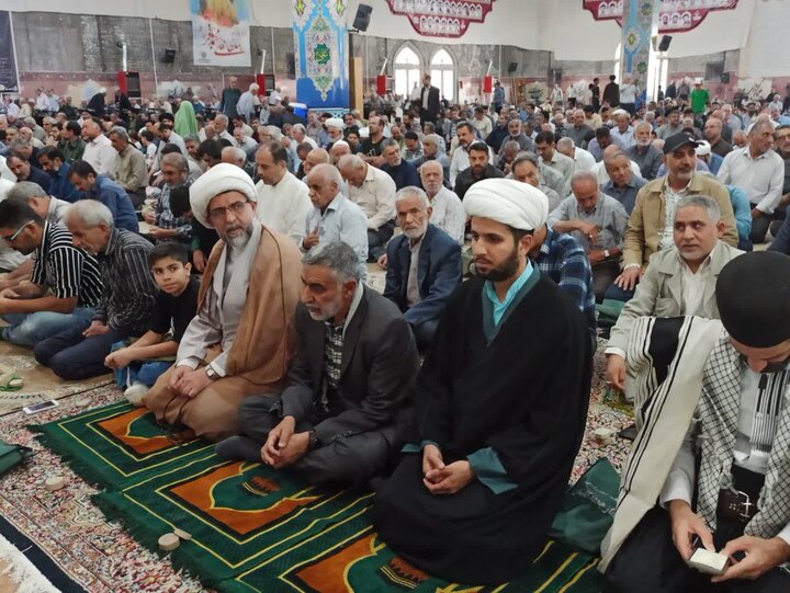 تصاویر/ نمازعبادی سیلسی جمعه کاشان