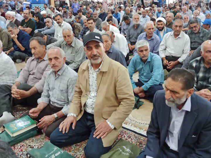 تصاویر/ نمازعبادی سیلسی جمعه کاشان