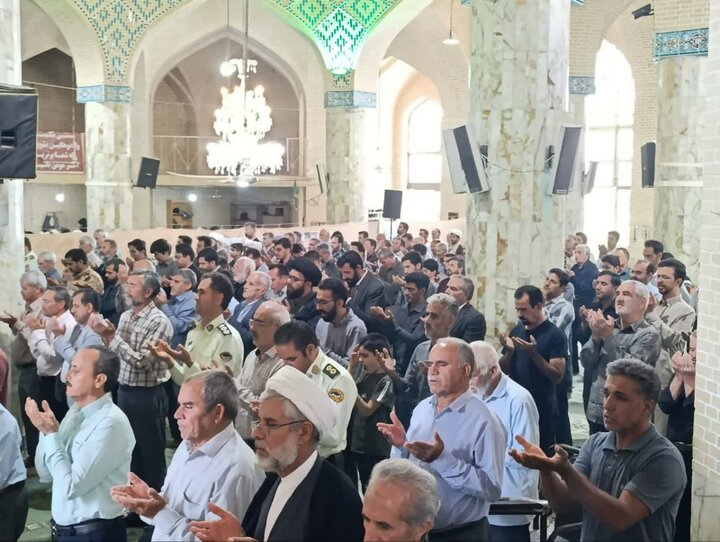 تصاویر/ نماز عبادی سیاسی جمعه شهرستان خاتم