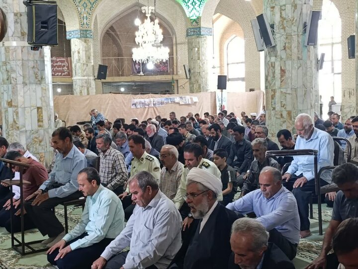 تصاویر/ نماز عبادی سیاسی جمعه شهرستان خاتم