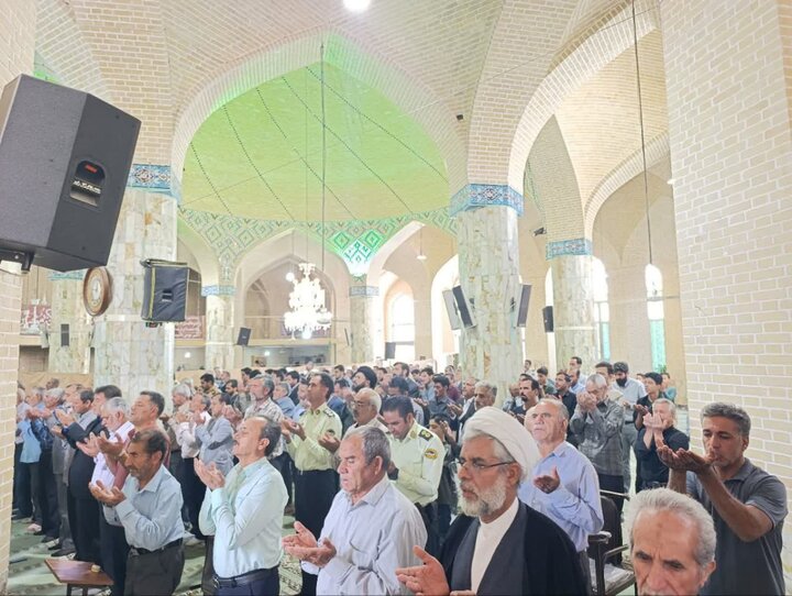 تصاویر/ نماز عبادی سیاسی جمعه شهرستان خاتم