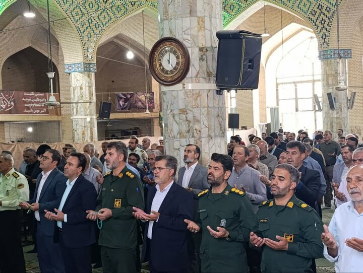 تصاویر/ نماز عبادی سیاسی جمعه شهرستان خاتم