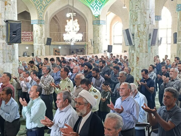 تصاویر/ نماز عبادی سیاسی جمعه شهرستان خاتم
