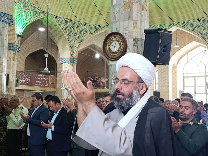 تصاویر/ نماز عبادی سیاسی جمعه شهرستان خاتم