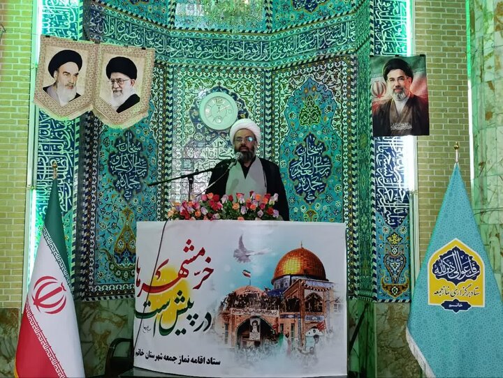 تصاویر/ نماز عبادی سیاسی جمعه شهرستان خاتم