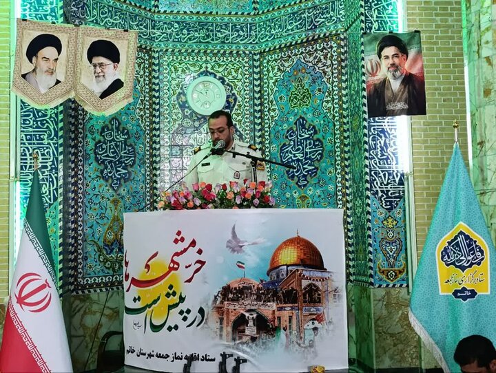 تصاویر/ نماز عبادی سیاسی جمعه شهرستان خاتم