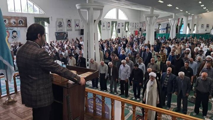 تصاویر/ نماز عبادی سیاسی جمعه شهرستان نوشهر