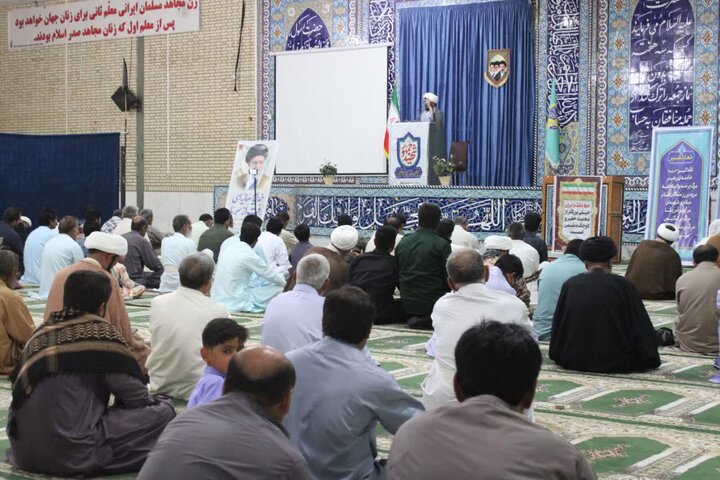 تصاویر/ آیین عبادی سیاسی نماز جمعه شهرستان دلگان