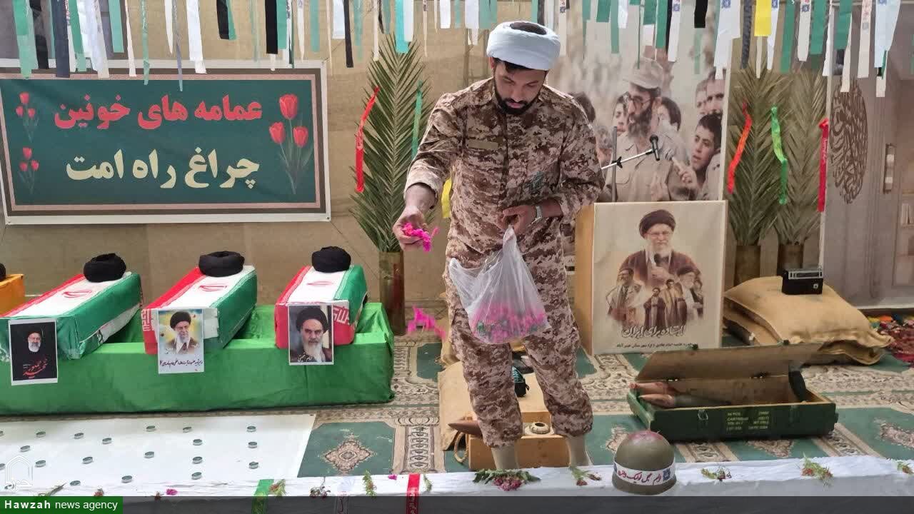 تصاویر/ نمایشگاه از محراب تا معراج طلاب عنبرآباد