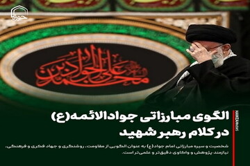 عکس نوشت| الگوی مبارزاتی جوادالائمه(ع) در کلام رهبر شهید