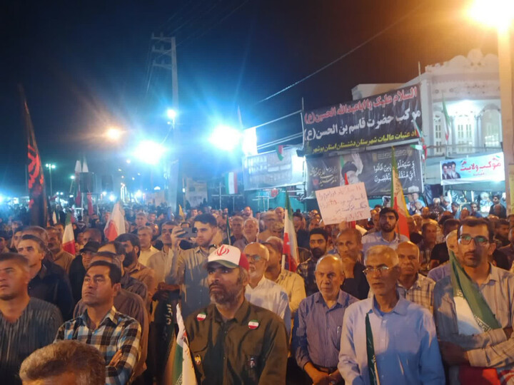 تصاویر/ برازجانی‌ها سنگر خیابان را خالی نمی‌کنند