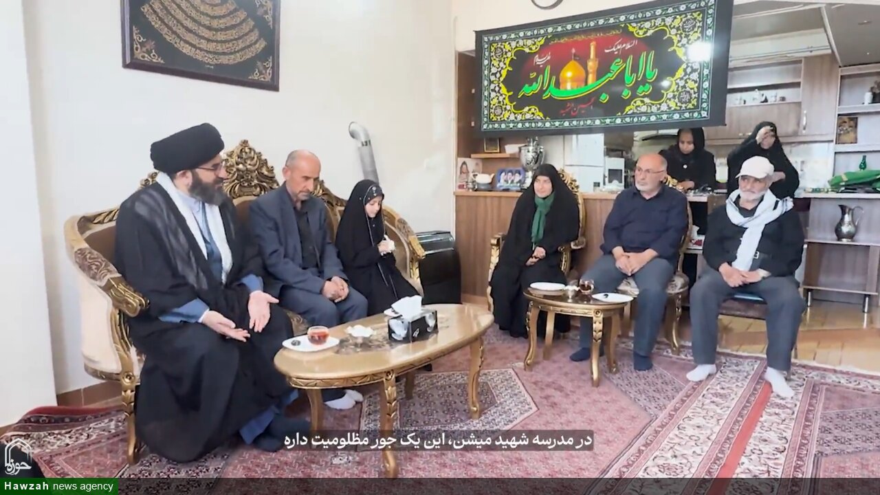 فیلم | حضور نماینده ولی فقیه در استان زنجان در منزل شهدای گردان تخریب