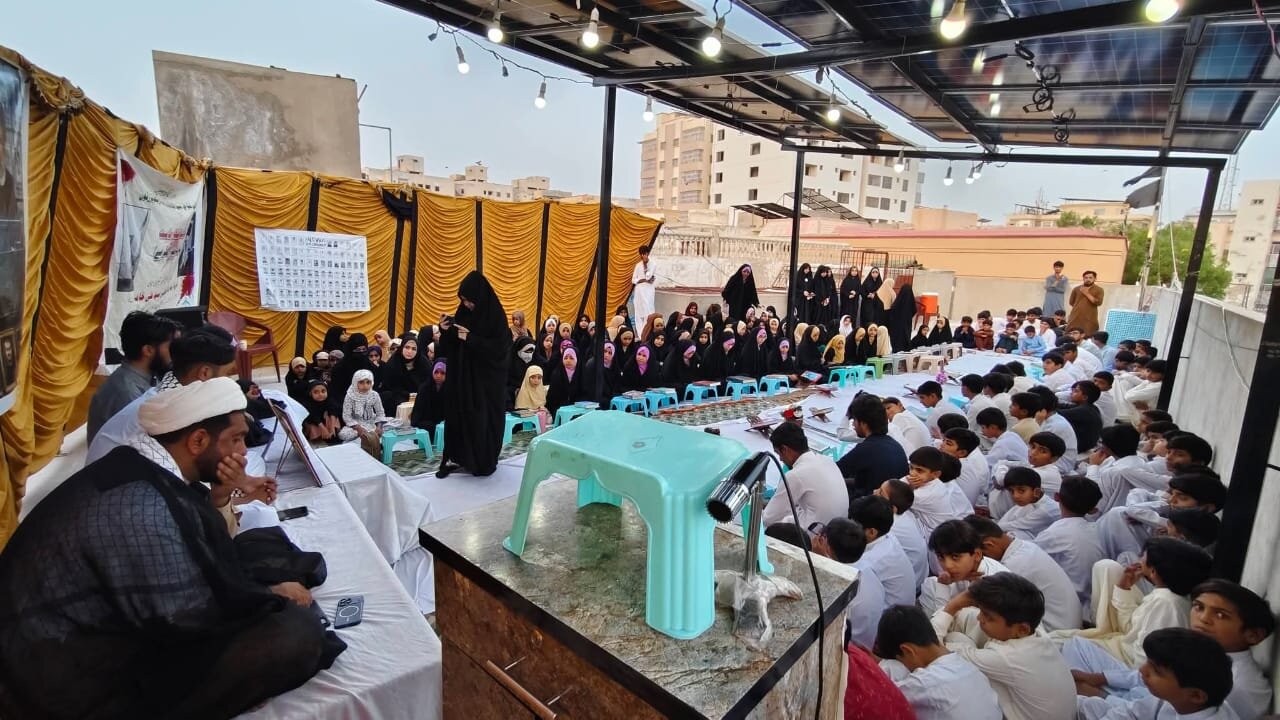 برگزاری محفل قرآنی به یاد شهید  آیت‌الله رئیسی در حیدرآباد پاکستان