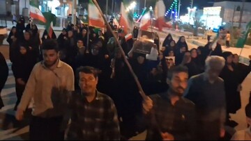 فیلم| راهپیمایی شبانه مردم آبدان