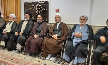 تصاویر/ سوگواری شهادت امام باقر(ع) در دفتر آیت‌الله العظمی جوادی آملی