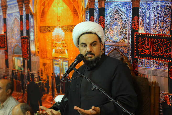 تصاویر/ مراسم عزاداری شهادت حضرت امام محمدباقر (ع) در دفتر آیت‌الله فقیهی