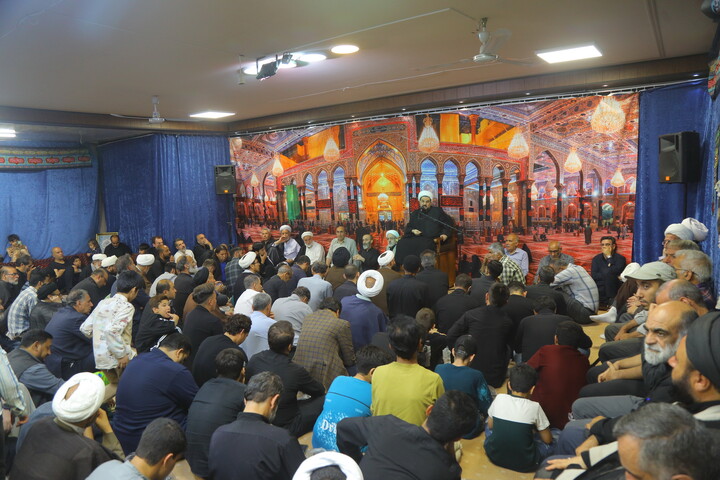 تصاویر/ مراسم عزاداری شهادت حضرت امام محمدباقر (ع) در دفتر آیت‌الله فقیهی
